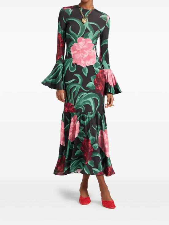 26SS 라 더블제이 미디 원피스 DRE0987 CRE001PEO05 BL01 PEONY - LA DOUBLEJ