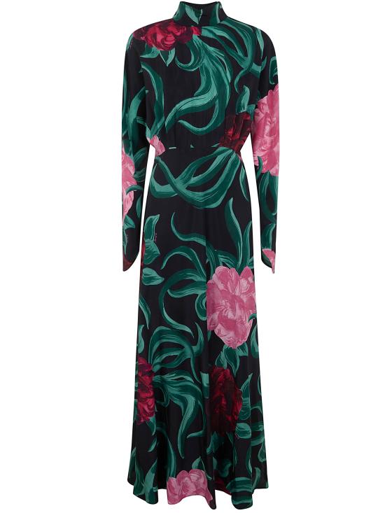 26SS 라 더블제이 미디 원피스 DRE0987 CRE001PEO05 BL01 PEONY - LA DOUBLEJ