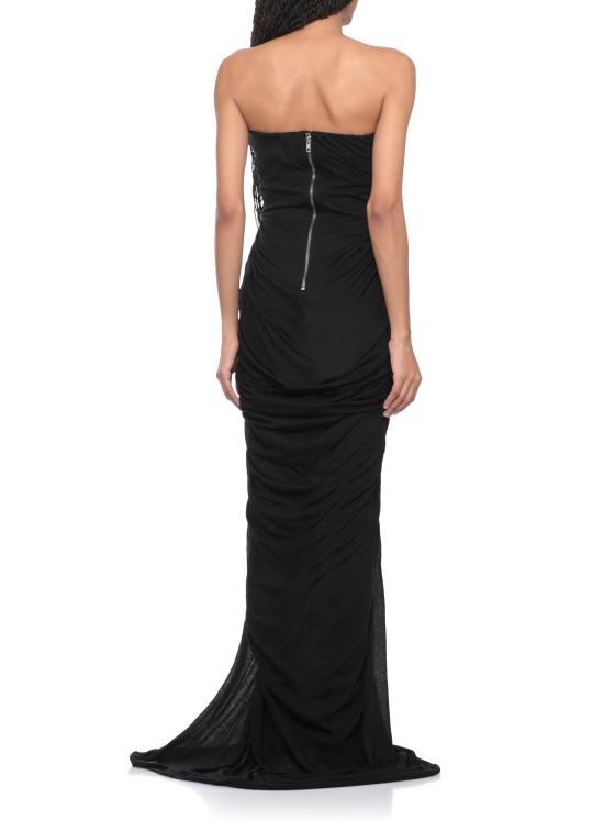 25FW 릭 오웬스 미디 원피스 RP02E4513 UC09 Black - RICK OWENS