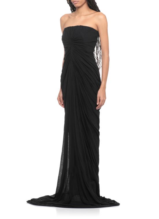 25FW 릭 오웬스 미디 원피스 RP02E4513 UC09 Black - RICK OWENS