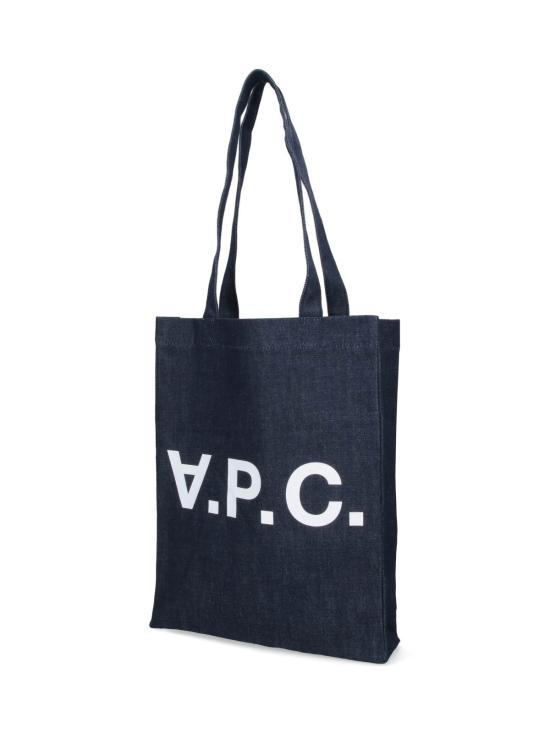 26SS 아페쎄 로르 로고 프린트 데님 토트백 COHIZ M61445 IAI Blue - A.P.C.