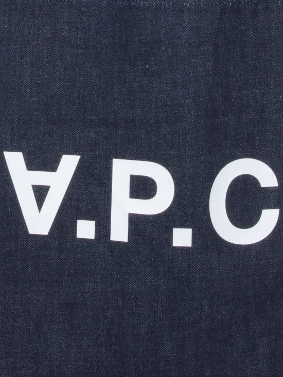 26SS 아페쎄 로르 로고 프린트 데님 토트백 COHIZ M61445 IAI Blue - A.P.C.