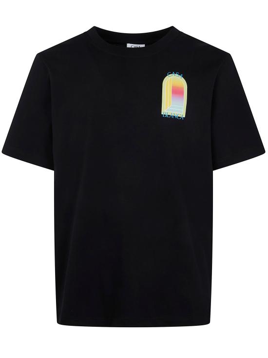 26SS 카사블랑카 반팔 티셔츠 M SP26 JTS 001 14 BLACK - CASABLANCA