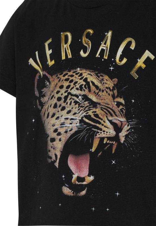 26SS [키즈] 베르사체 티셔츠 1018342 1A16954 2B070 BLACK - VERSACE
