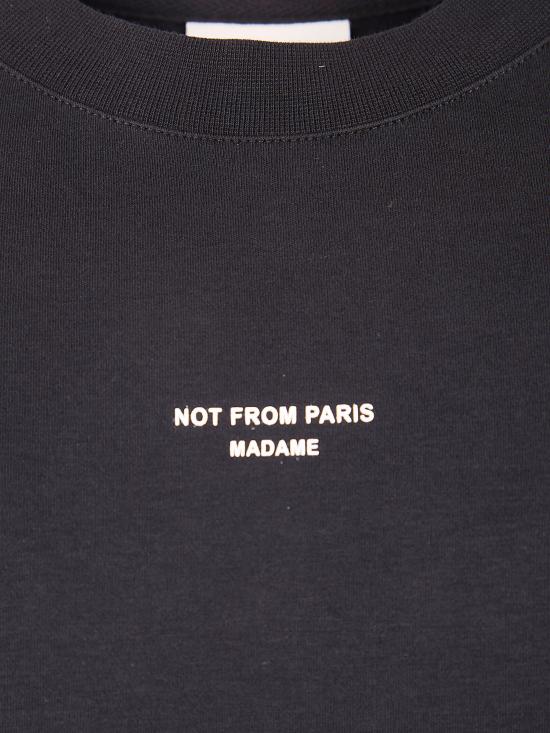 26SS 드롤드무슈 반팔 티셔츠 PERM TS202 CO002 098 BLACK - DROLE DE MONSIEUR