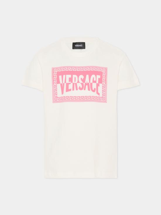 26SS [키즈] 베르사체 티셔츠 1018342 1A16958 2W310 IVORY