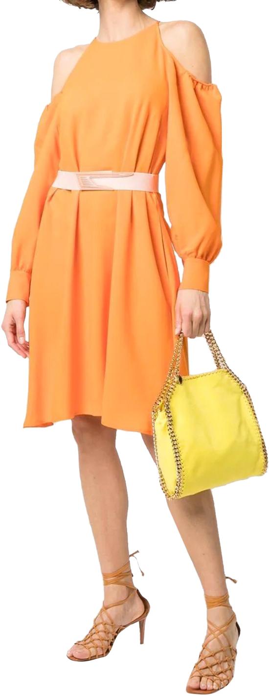  스텔라 맥카트니 미디 원피스 604364SSA027501 ORANGE - STELLA MCCARTNEY