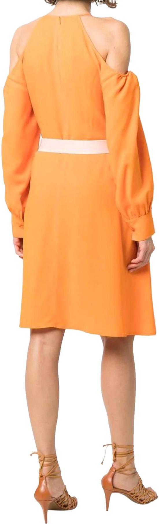  스텔라 맥카트니 미디 원피스 604364SSA027501 ORANGE - STELLA MCCARTNEY