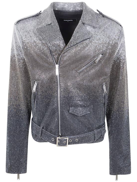 25FW 디스퀘어드2 바이커 자켓 S71AN0630 S30357 900 BLACK - DSQUARED2