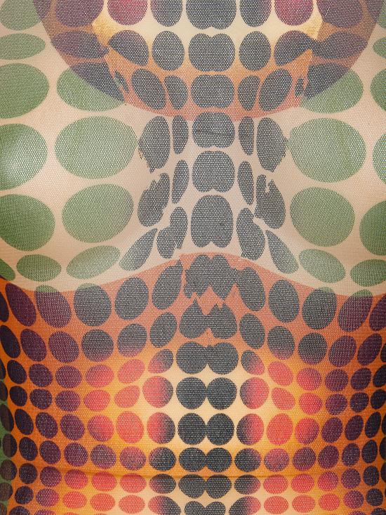 26SS 장 폴 고티에 롱 원피스 26 01 W DR131 M018P 155060 ORANGE BLUE BROWN - JEAN PAUL GAULTIER