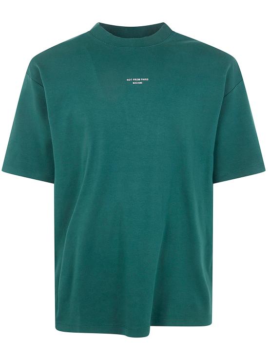 26SS 드롤드무슈 반팔 티셔츠 PERM TS202 CO002 098 DARK GREEN - DROLE DE MONSIEUR