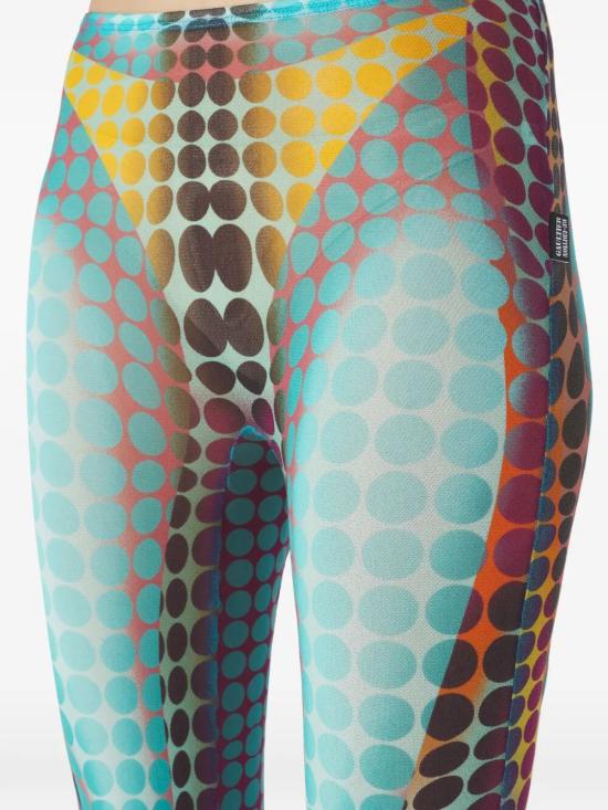 26SS 장 폴 고티에 플레어 팬츠 26 01 W TR066 M018P 502710 BLUE PURPLE YELLOW - JEAN PAUL GAULTIER