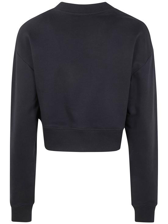 26SS 발망 긴팔 티셔츠 GF1JO080BD41 EAB BLACK WHITE - BALMAIN