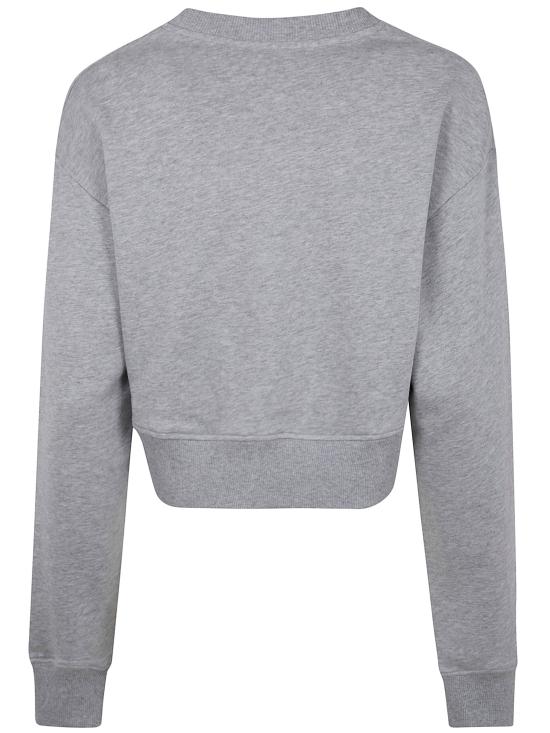 26SS 발망 긴팔 티셔츠 GF1JO080BD43 YIW GREY LIGHT PINK - BALMAIN