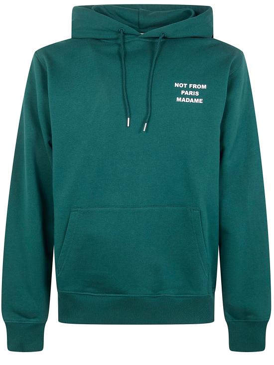 26SS 드롤드무슈 후드 티셔츠 PERM HO162 CO127 098 DARK GREEN