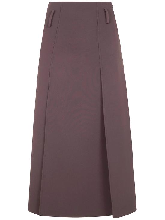 26SS 닥터 호프 미디 스커트 4893 4278 0701 DARK BROWN