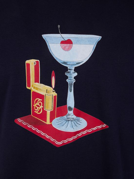 26SS 드롤드무슈 반팔 티셔츠 J TS291 CO002 NAVY - DROLE DE MONSIEUR