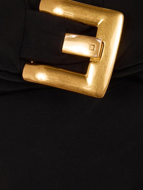 26SS 발망 롱 원피스 GF1RG080JL05 0PA BLACK - BALMAIN