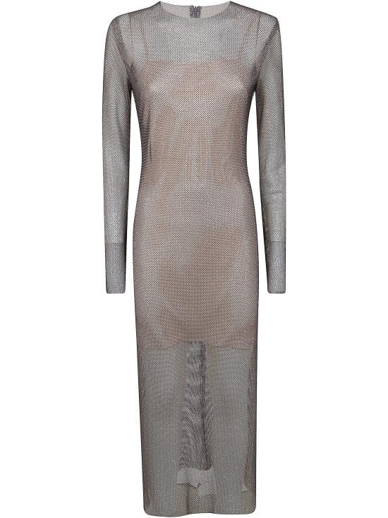 26SS 알베르타 페레티 미디 원피스 0432 1647 1495 MIX GREY - ALBERTA FERRETTI