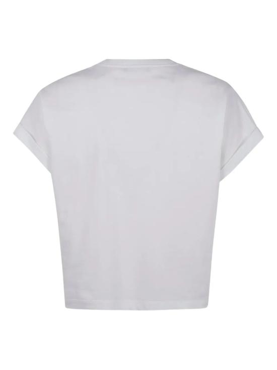 26SS 발망 반팔 티셔츠 GF1EE005BD40 GXF WHITE LIGHT GREEN - BALMAIN