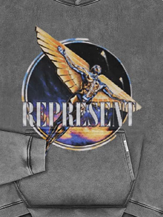 26SS 리프레젠트 후드 티셔츠 MLM100822 SUN FADE GREY - REPRESENT