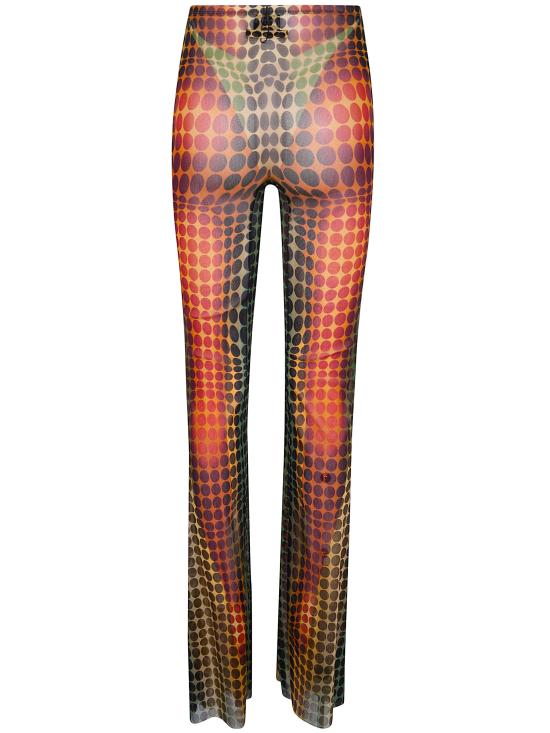 26SS 장 폴 고티에 플레어 팬츠 26 01 W TR066 M018P 155060 ORANGE BLUE BROWN - JEAN PAUL GAULTIER