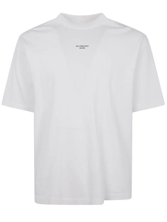 26SS 드롤드무슈 반팔 티셔츠 PERM TS202 CO002 098 OPTIC WHITE - DROLE DE MONSIEUR