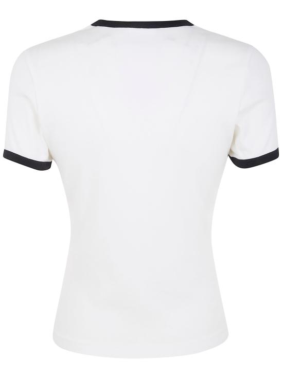 26SS 쿠레쥬 반팔 티셔츠 VESJTS017JS0070 098 0098 HERITAGE WHITE BLACK - COURREGES