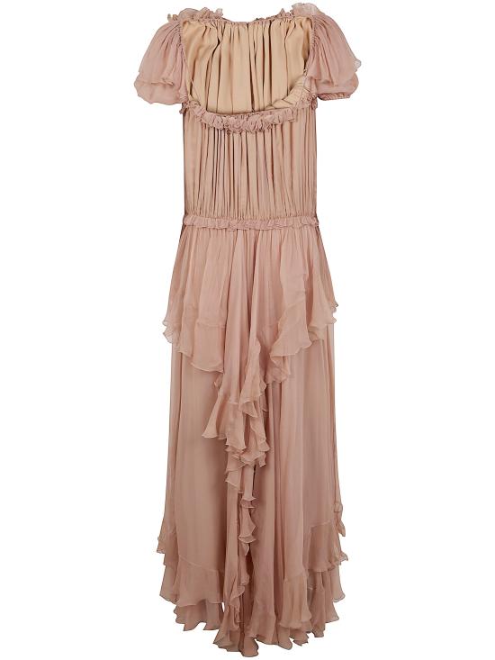 26SS 끌로에 미디 원피스 CH26SRO08001 6H7 BISCUIT PINK - CHLOE