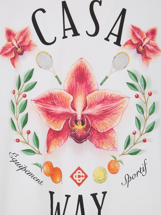 26SS 카사블랑카 반팔 티셔츠 M SP26 JTS 001 15 BRIGHT WHITE - CASABLANCA