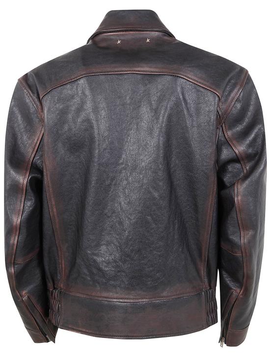 26SS 골든구스 나파 레더 보머 자켓 GMP02531 P002301 40249 40249 PORT ROYALE - GOLDEN GOOSE