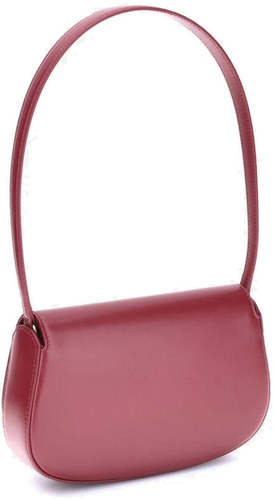  생로랑 박스 미니 볼테르 하프 문 숄더백 7796420SX0W6881 RED - SAINT LAURENT