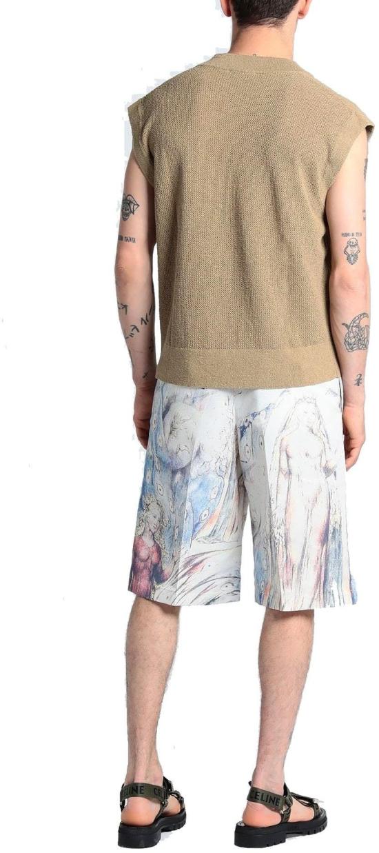  알렉산더 맥퀸 숏팬츠 682311QSR798500 BEIGE - ALEXANDER MCQUEEN