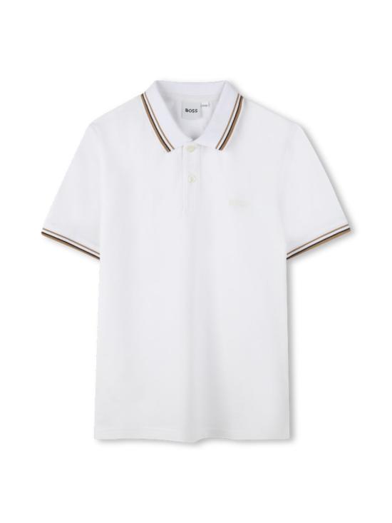 25FW [키즈] 보스 폴로 셔츠 J52332K 10P WHITE