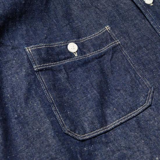  사무라이 진스 데님 팬츠 사무라이 진 Sjws Sc02 W 사무라이 코튼 데님 워크 셔츠 - SAMURAI JEANS