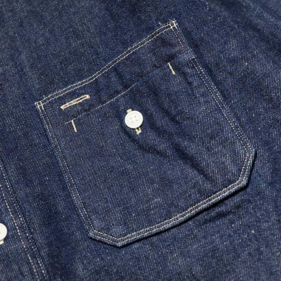  사무라이 진스 데님 팬츠 사무라이 진 Sjws Sc02 W 사무라이 코튼 데님 워크 셔츠 - SAMURAI JEANS