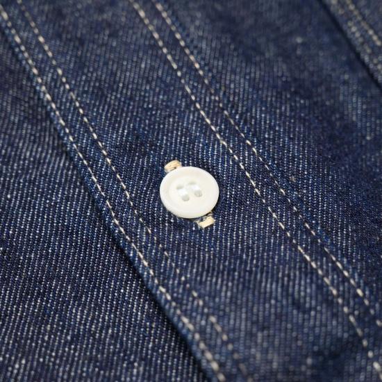  사무라이 진스 데님 팬츠 사무라이 진 Sjws Sc02 W 사무라이 코튼 데님 워크 셔츠 - SAMURAI JEANS