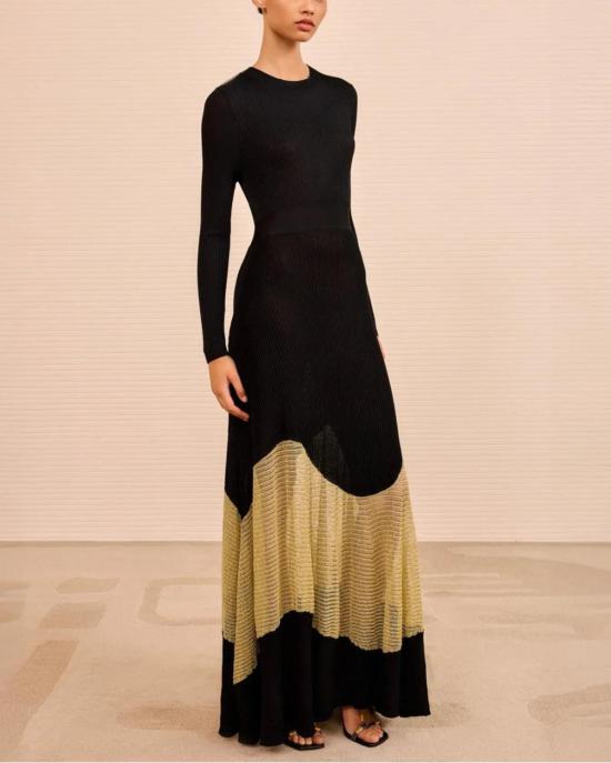  울라 존슨 롱 원피스 로앤 롱 드레스 블랙 - ULLA JOHNSON