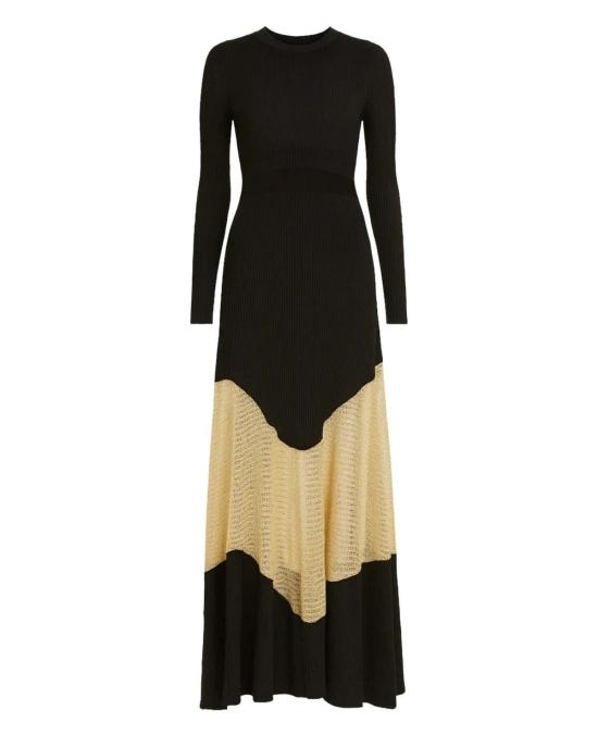  울라 존슨 롱 원피스 로앤 롱 드레스 블랙