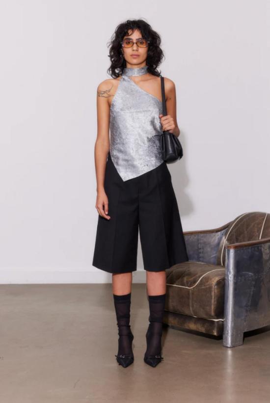  SAEMDI 블라우스 샘디 원숄더 스카프 탑 - OTHER BRANDS