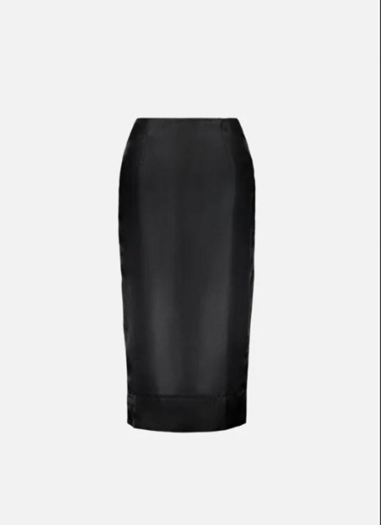  샘디 미디 스커트 오간자 펜슬 스커트 - SAEMDI