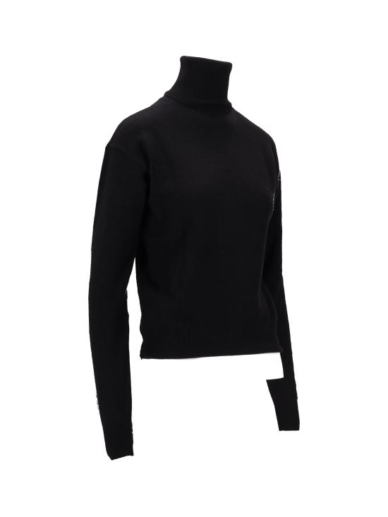 25FW 생로랑 스웨터 841026Y77ET 1000 NOIR - SAINT LAURENT