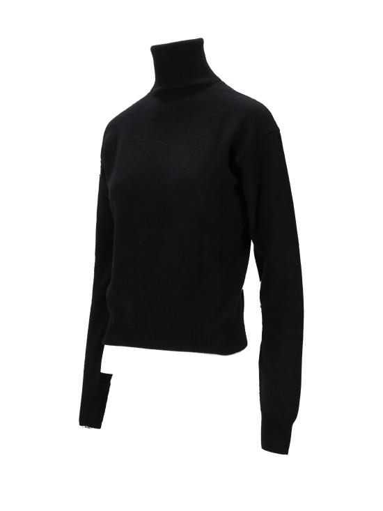 25FW 생로랑 스웨터 841026Y77ET 1000 NOIR - SAINT LAURENT