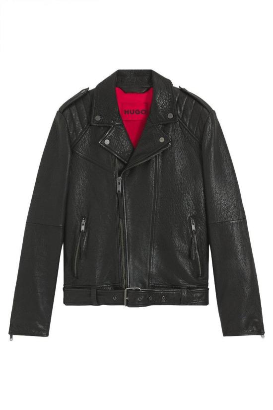 25FW 휴고보스 가죽 자켓 50542108001 BLACK DOM