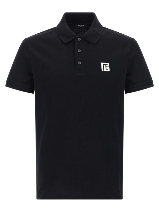 26SS 발망 폴로 티셔츠 GH1GB085BC87EAB White Black