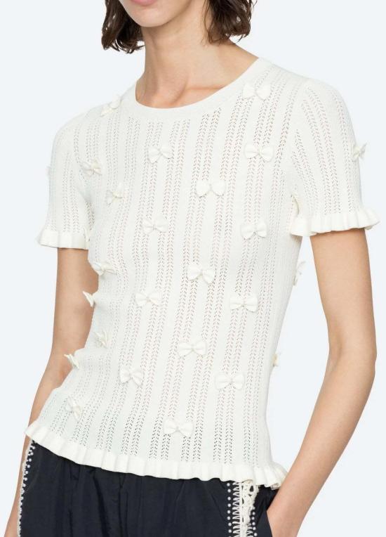  씨뉴욕 블라우스 Sea Ny Alberta Pearl 니트 탑 - SEA NY