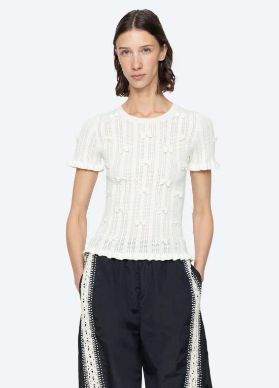  씨뉴욕 블라우스 Sea Ny Alberta Pearl 니트 탑