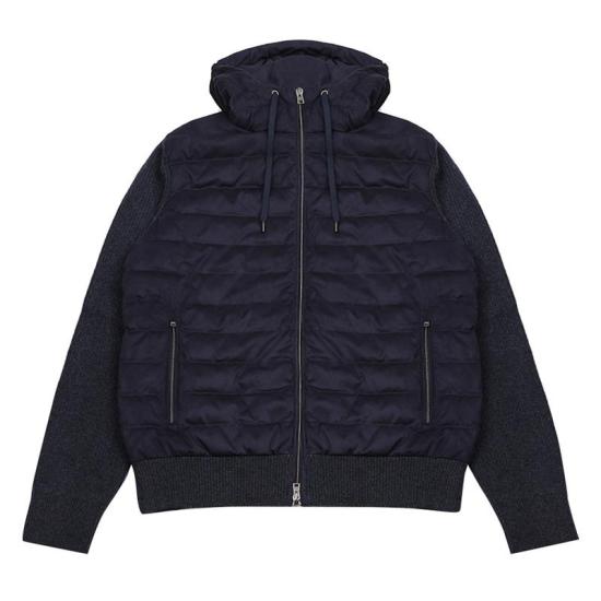 25FW 에르노 콘 카디드 울 G.7 & 스웨이드 이펙트 리조트 자켓 MP00001UR 70260 9201 BLU