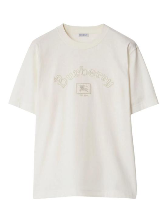25FW 버버리 고딕 로고 코튼 티셔츠 8116063X Grey