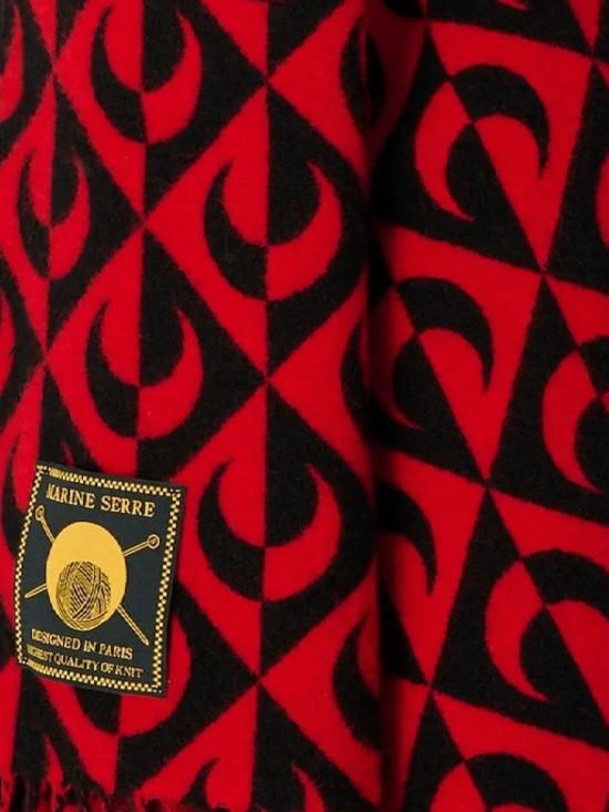 25FW 마린세르 머플러/스카프 USC001ACWOV0045BK97 Black - MARINE SERRE